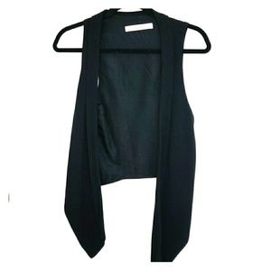 Zara drappy black vest